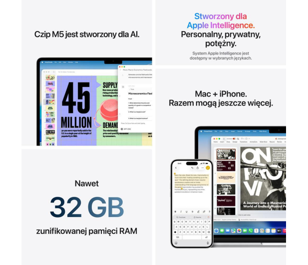 Apple MacBook Air M5/16GB/1TB/Mac OS Błękitny 10R GPU - 1506315 - zdjęcie 9
